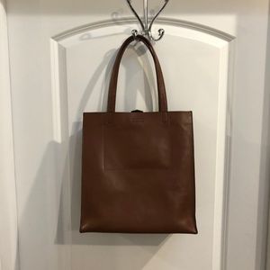 Banana Republic Structured Leather Portfolio Tote